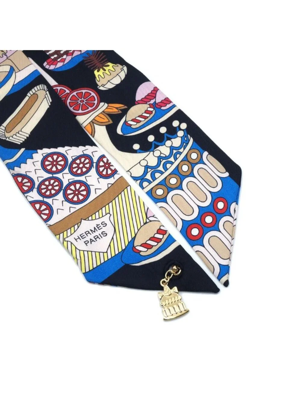 Hermes Twill la Patisserie Charm Scarf 100% Silk